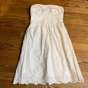 SO cute strapless cream color dress